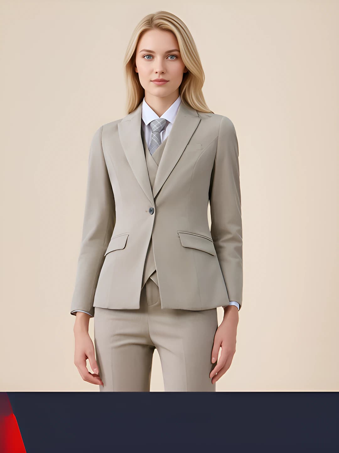 Apricot suit jacket