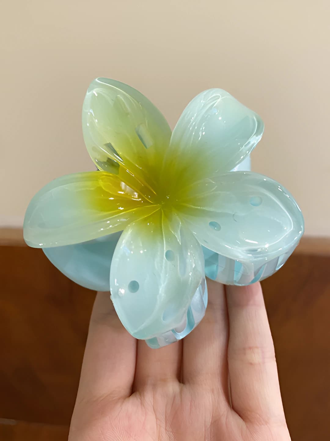 Зелёный плумерия зажим