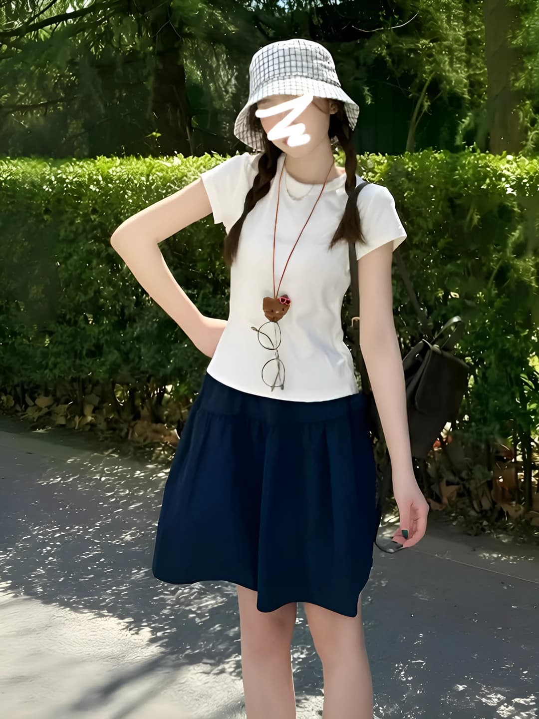 White short-sleeve t-shirt for women, summer, slim fit, slimming, crew neck, casual, for students, basic Korean style