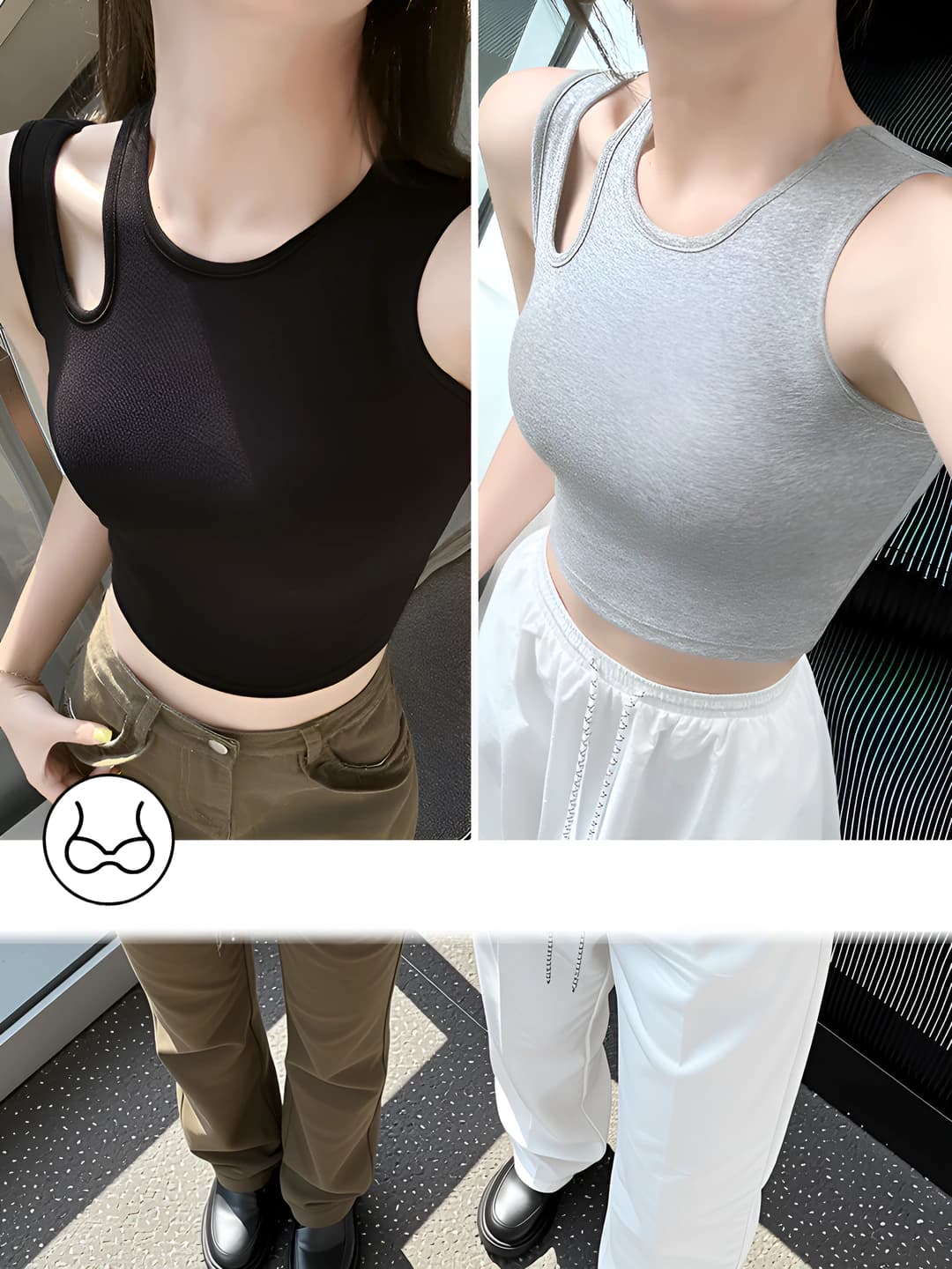 Och kulrang + qora (singli) 2 dona