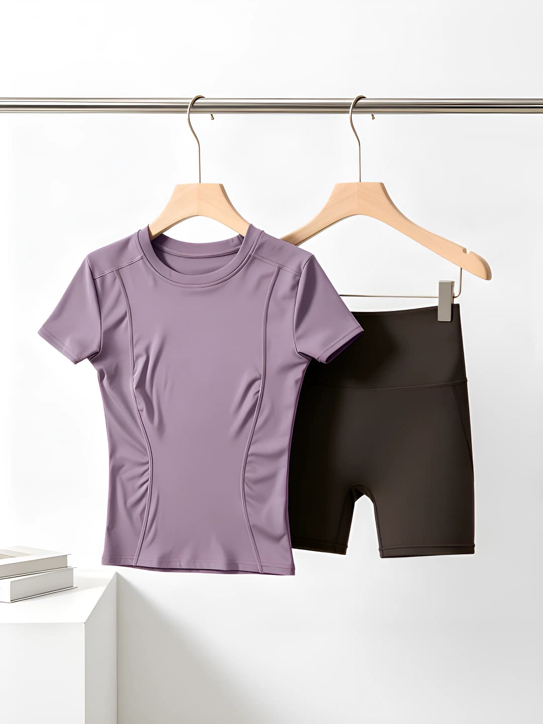 Purple (short) + Coffee (short)