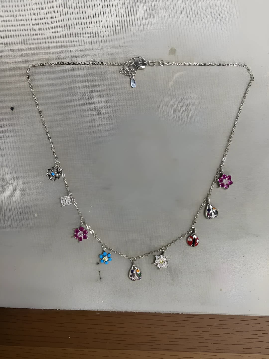 Necklace - Silver - Multicolour