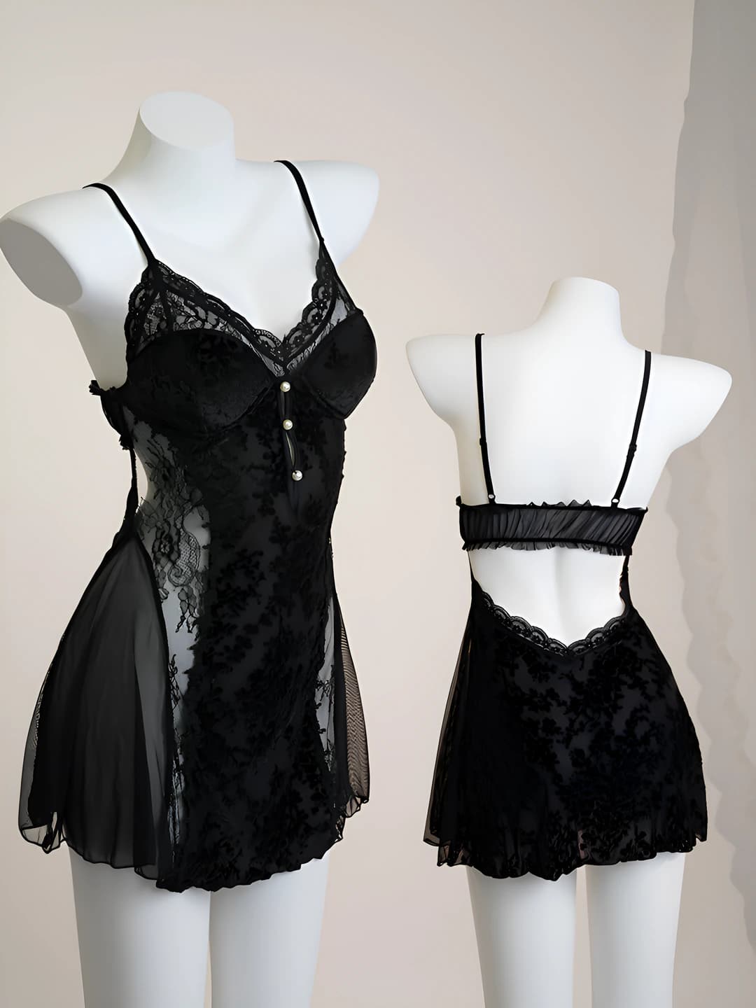 C5928 Black (Pajama Dress)