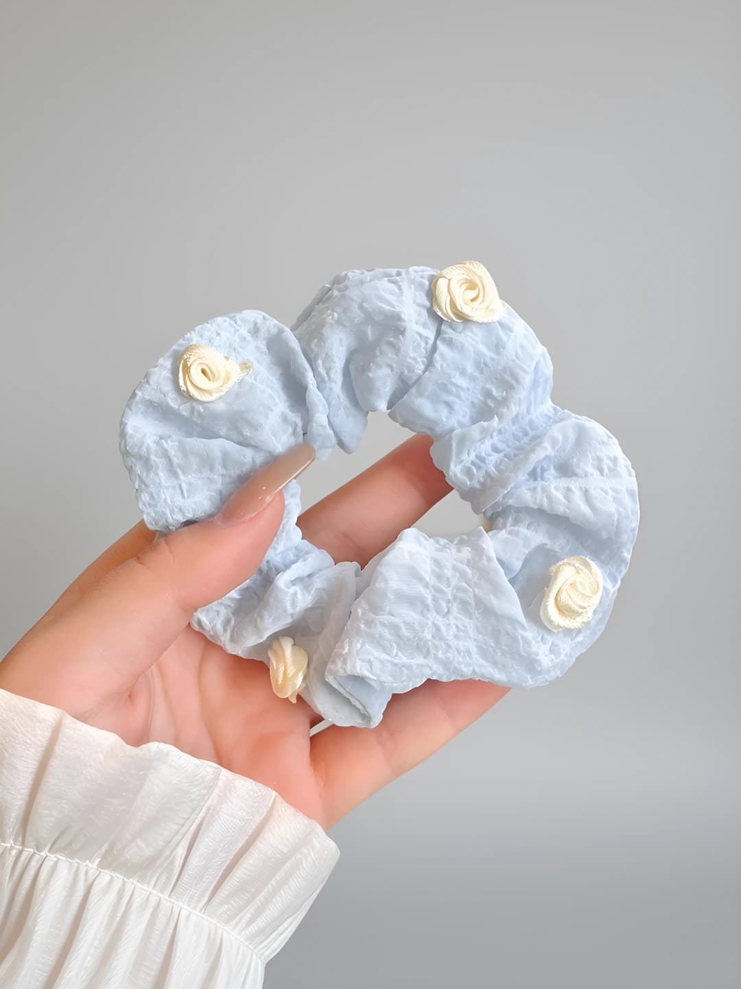 Blue, rose, 8 cm