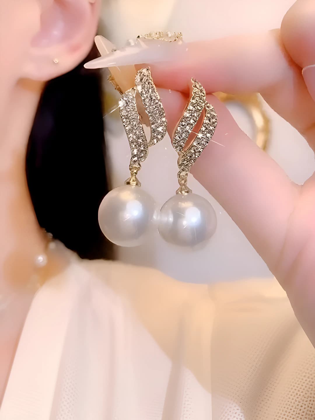 French, white, pearl