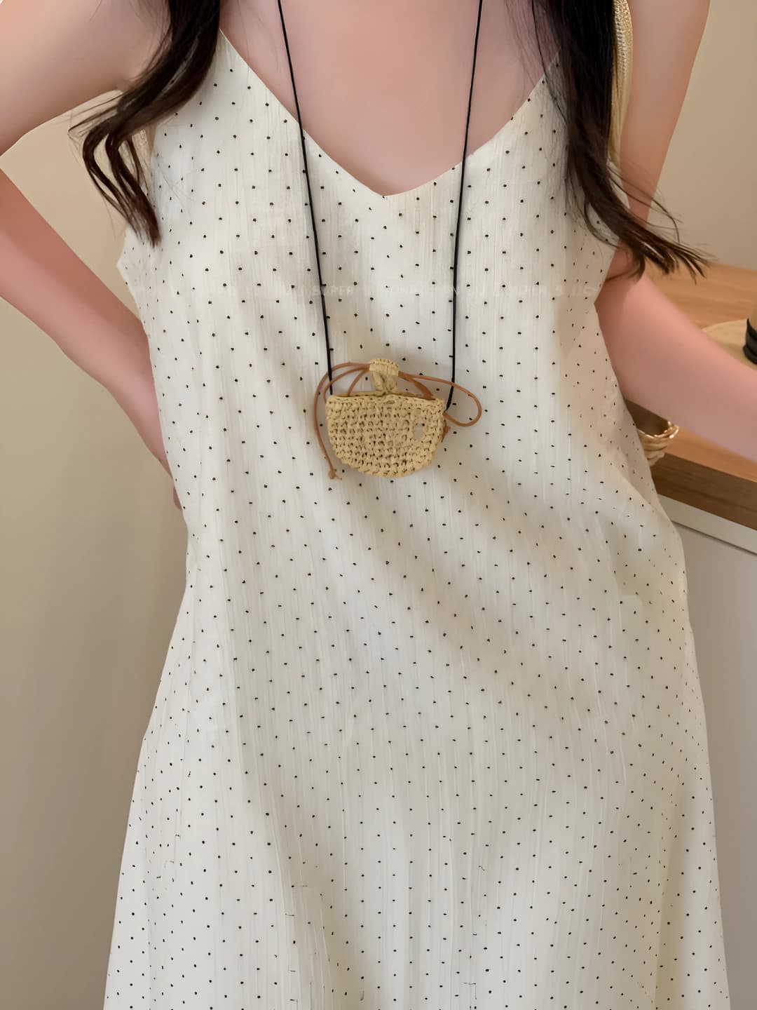Halter bag necklace