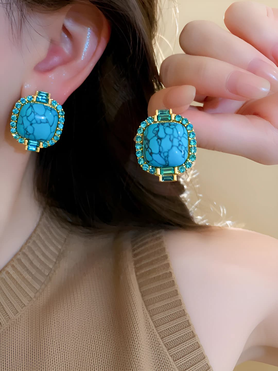 23# Silver pin - Gold - Blue