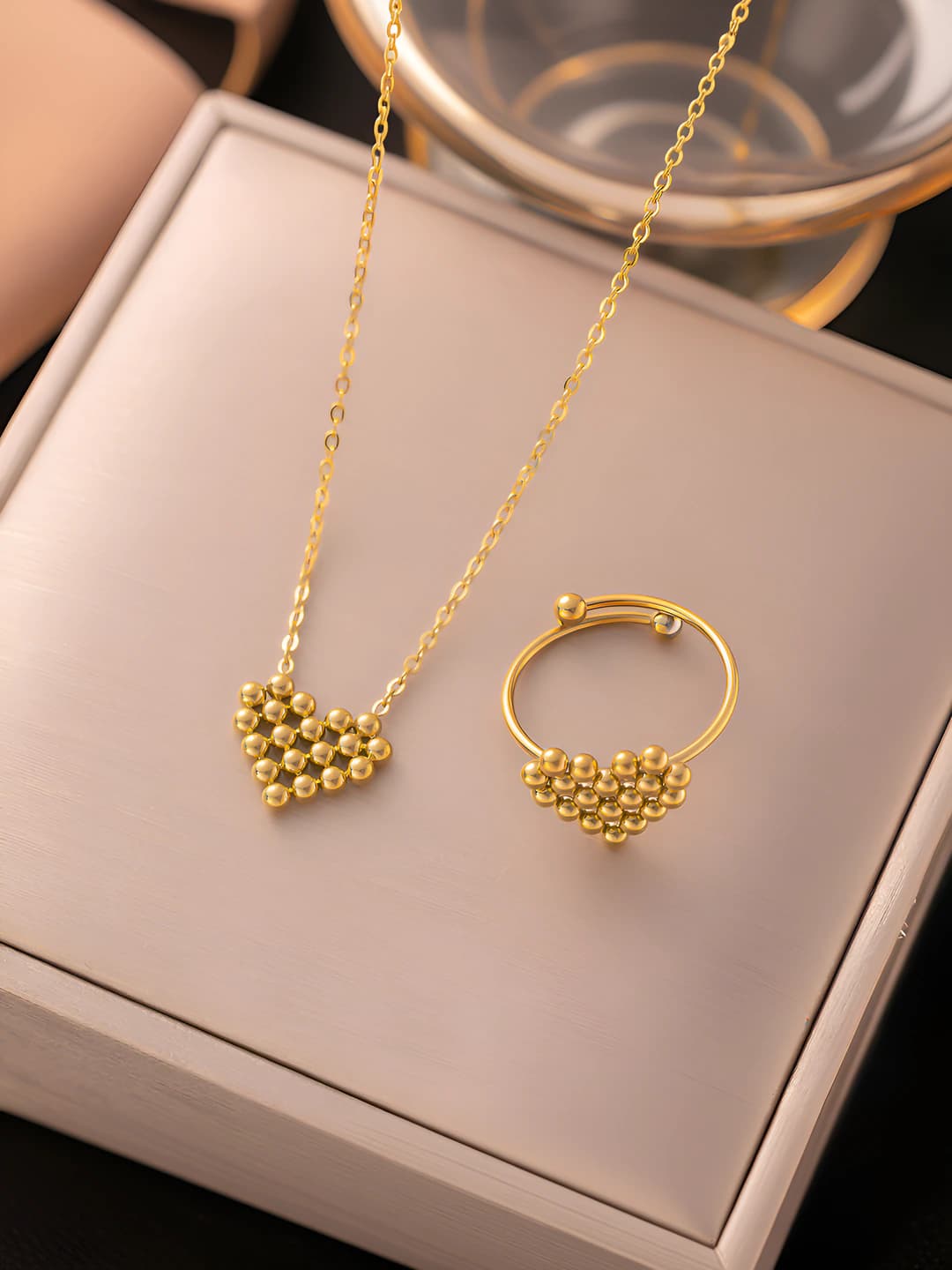 Женская короткая цепочка из титановой стали в форме сердца с покрытием 18k, летняя модель 2026 года, не выцветает