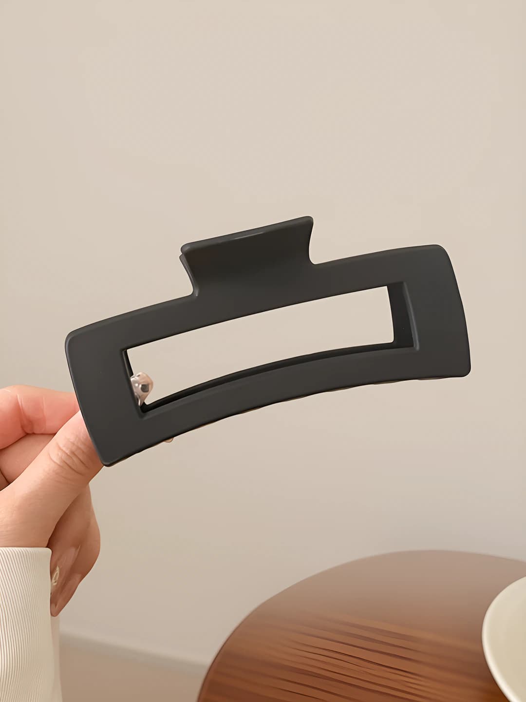 11# Matte black square clip 12.5 cm