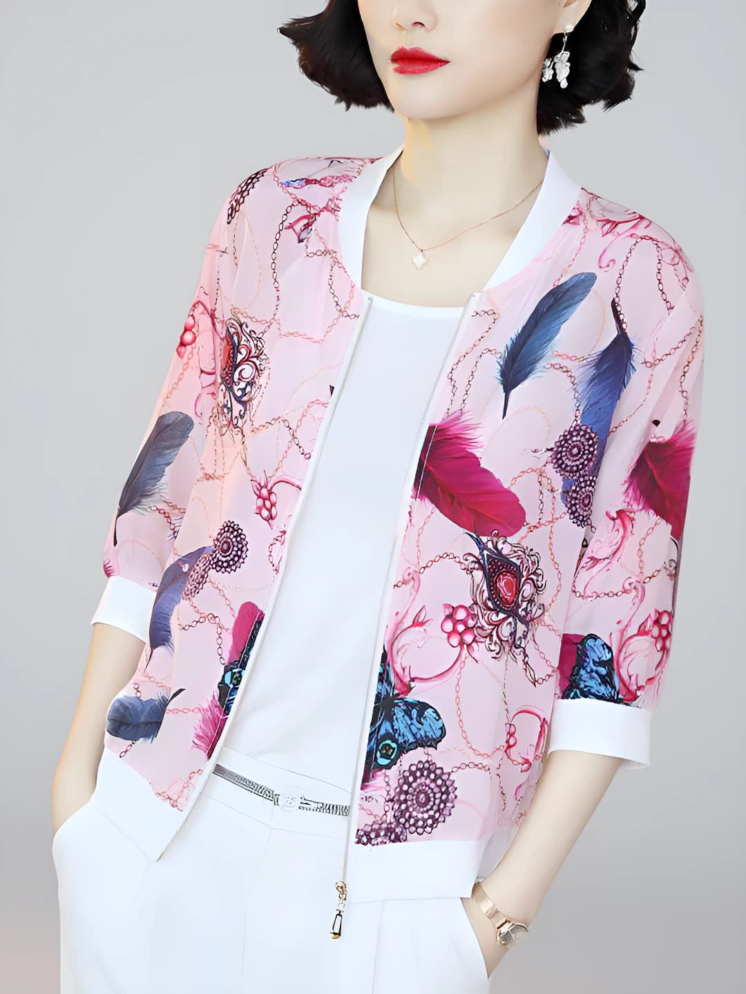 3061 Floral long sleeve