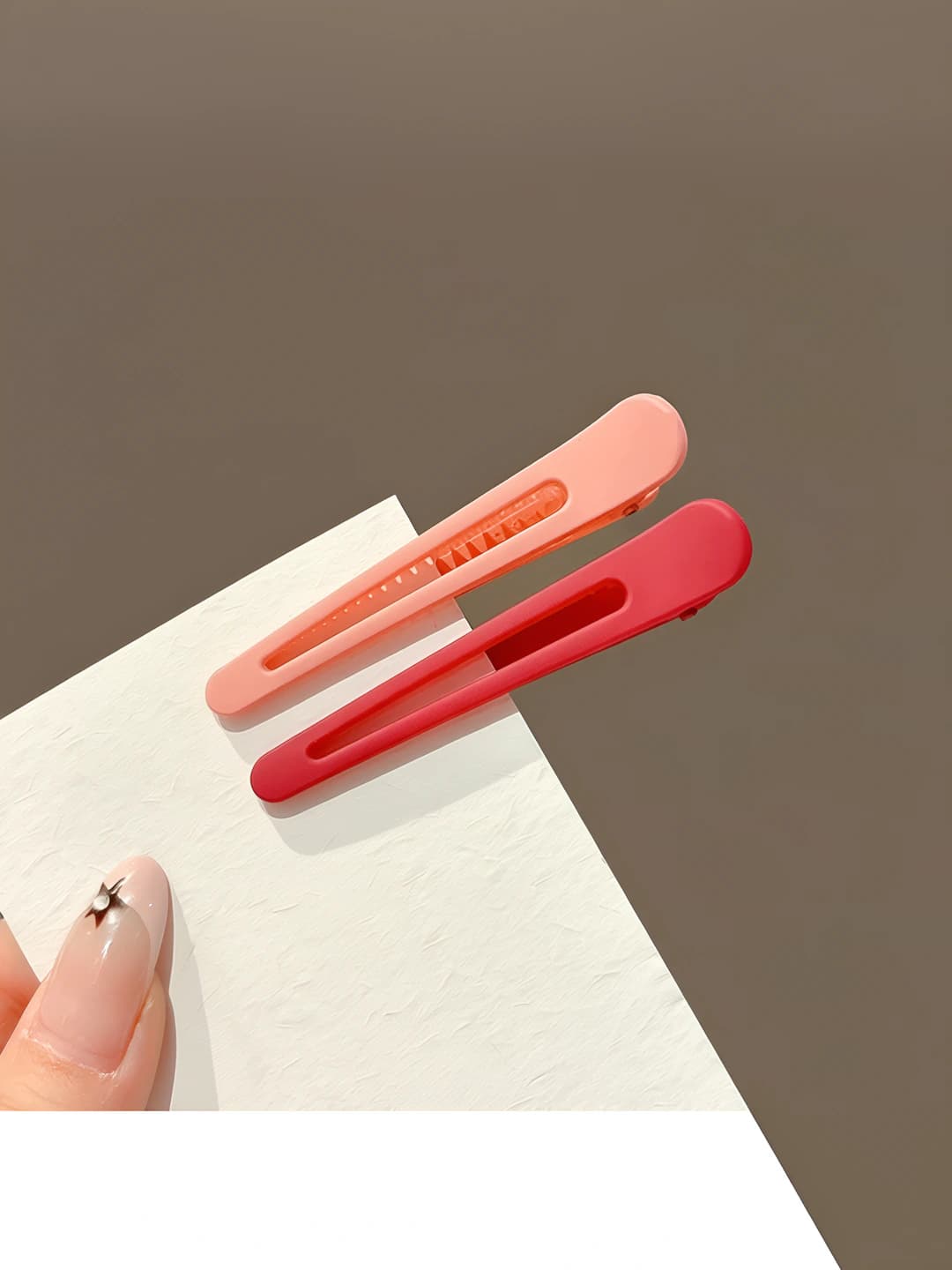 5# Macaron red, 7 cm, 2 pcs