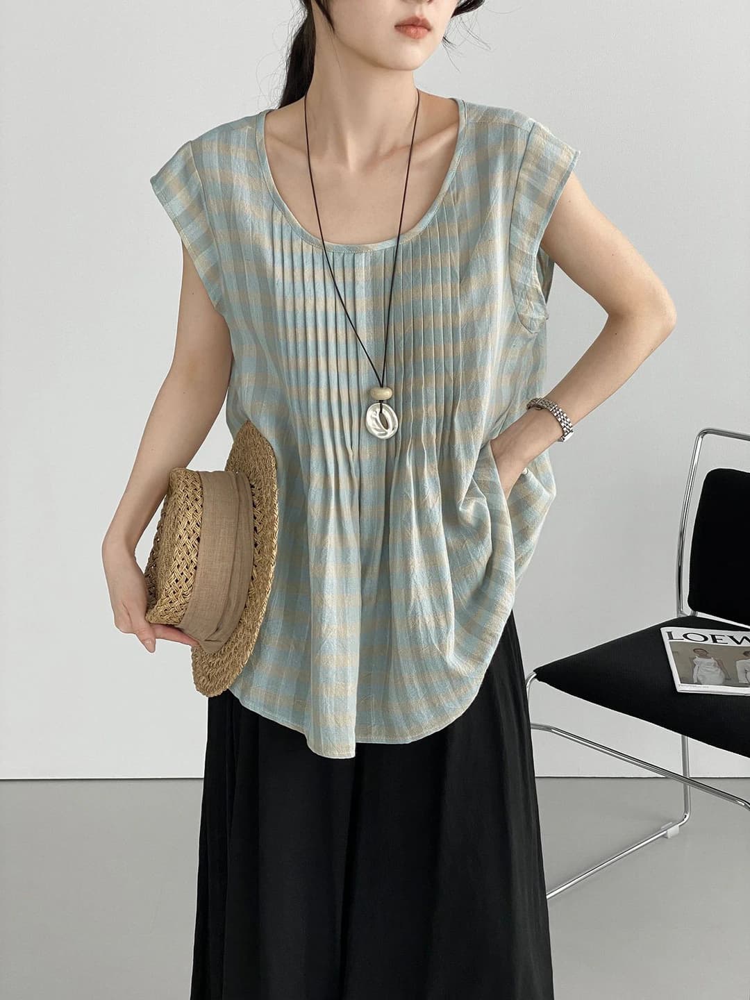 Grey-Blue Plaid