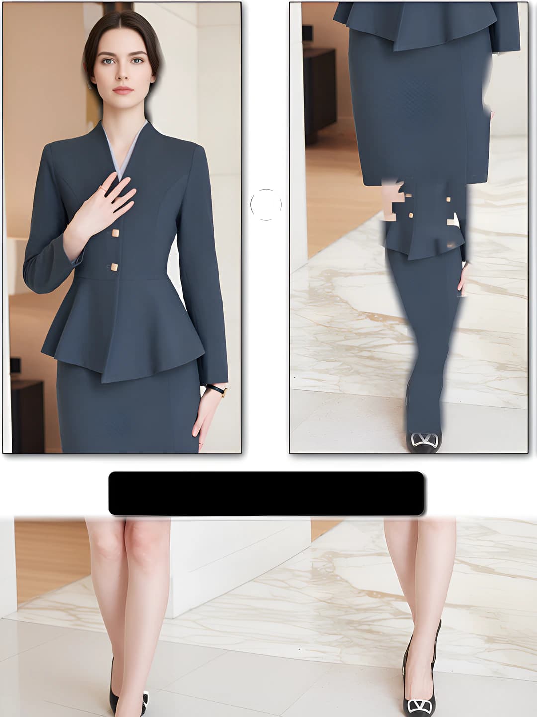 Grey (suit + skirt)