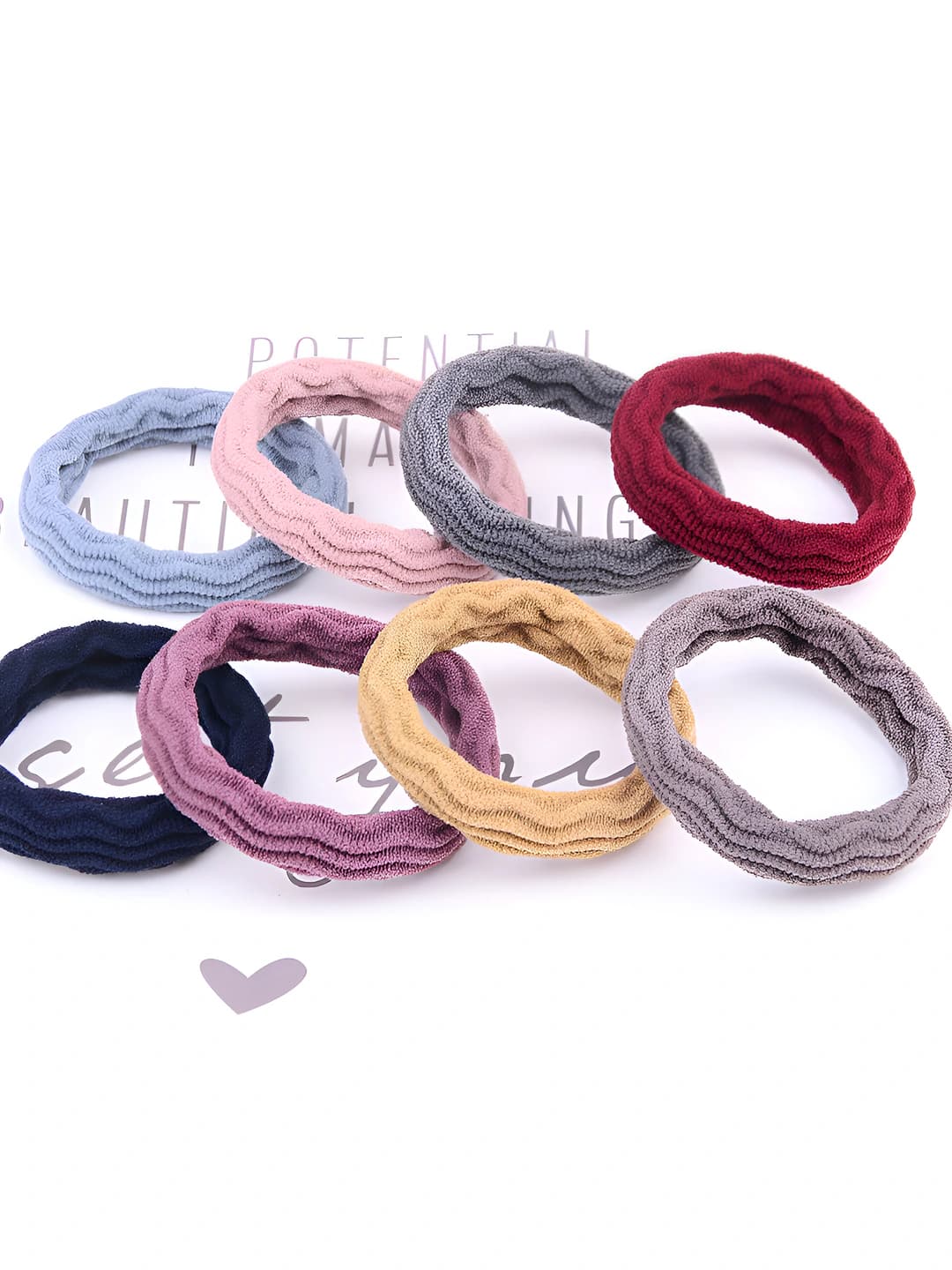 Wavy, multicolour, 10 pcs