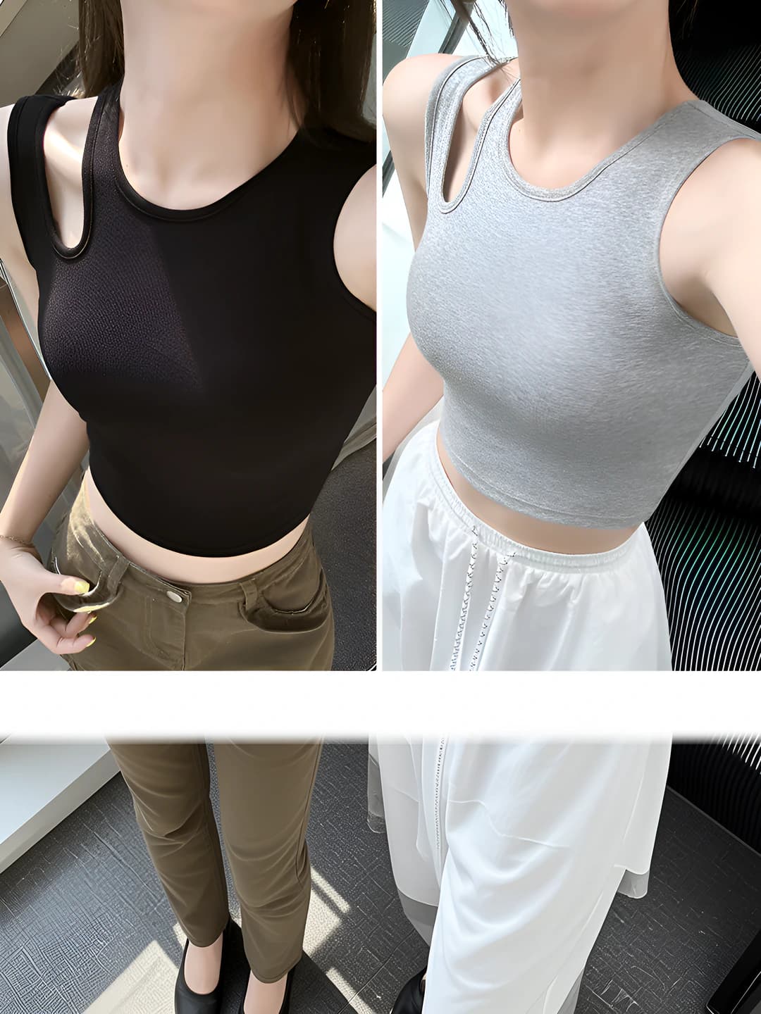 Och kulrang + qora (singsiz) 2 dona