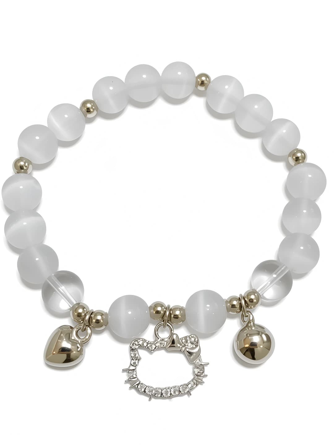 M279 KT Cat heart bracelet
