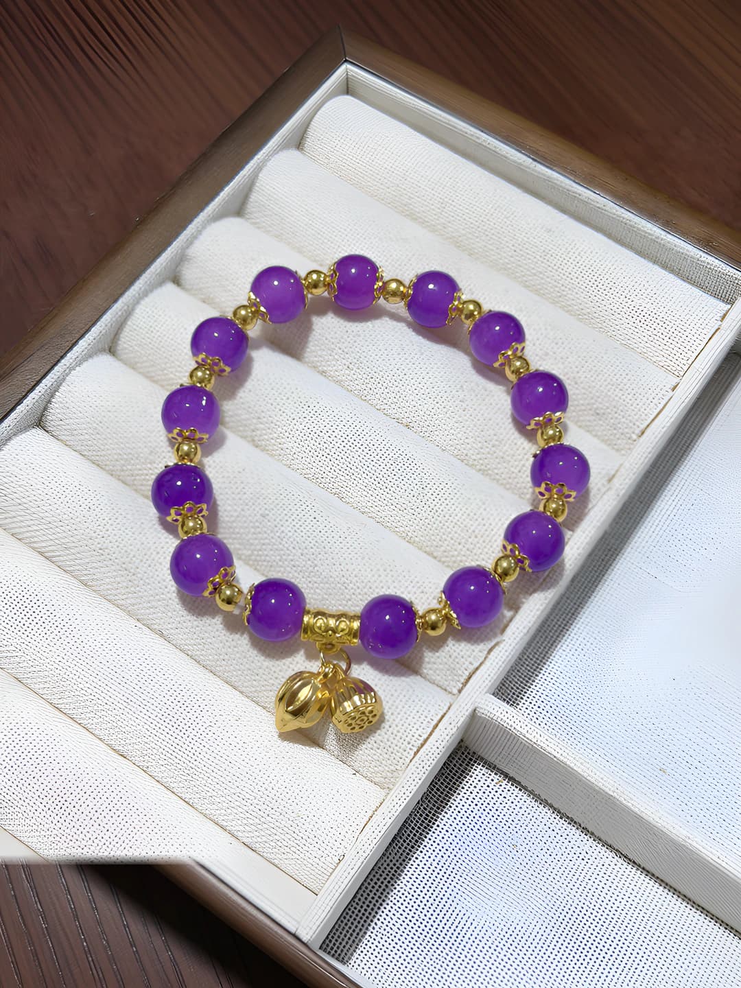M186 Lotus joy bracelet purple