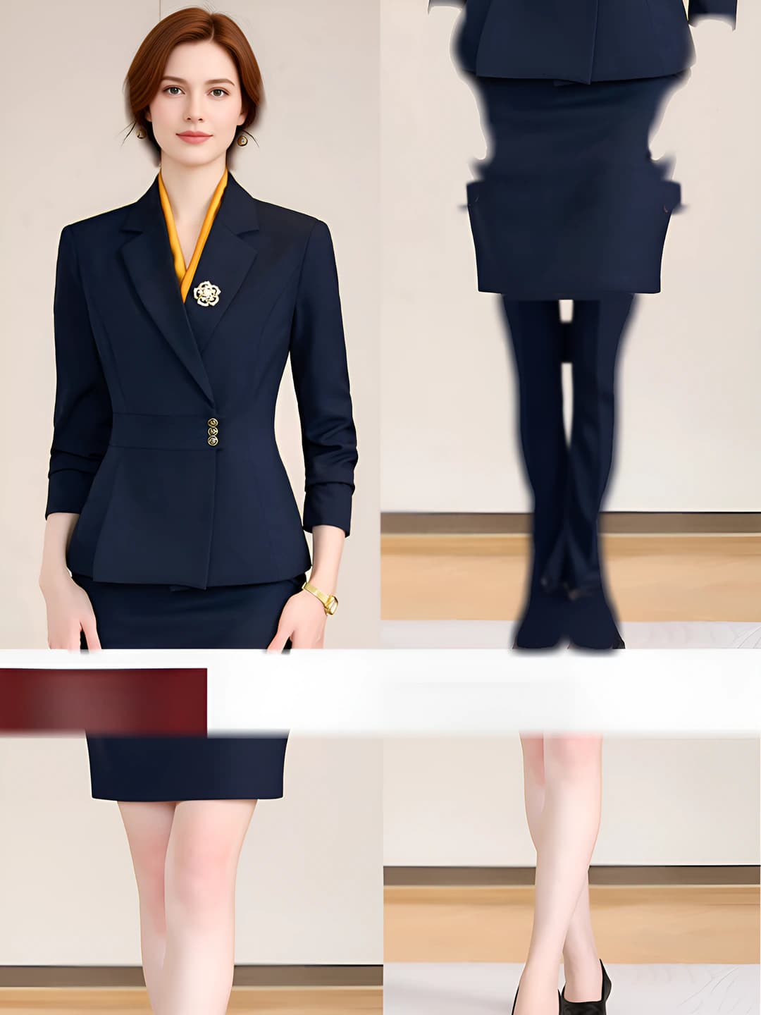 Dark Blue (Suit + Skirt)