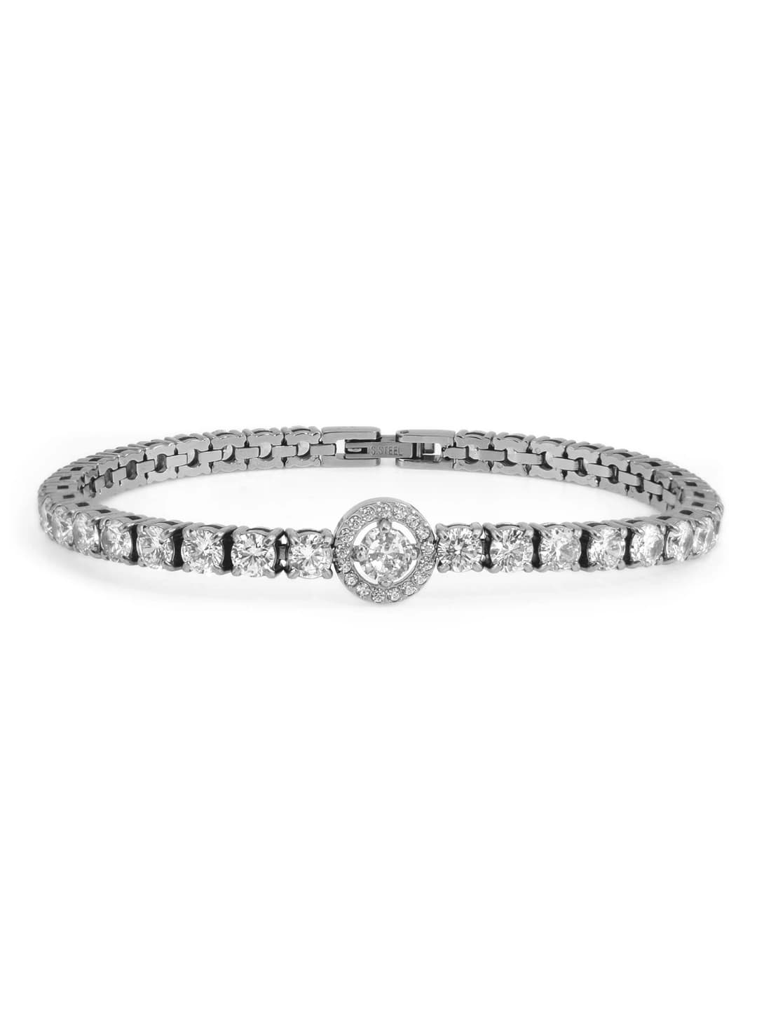 B0097S Round tennis bracelet