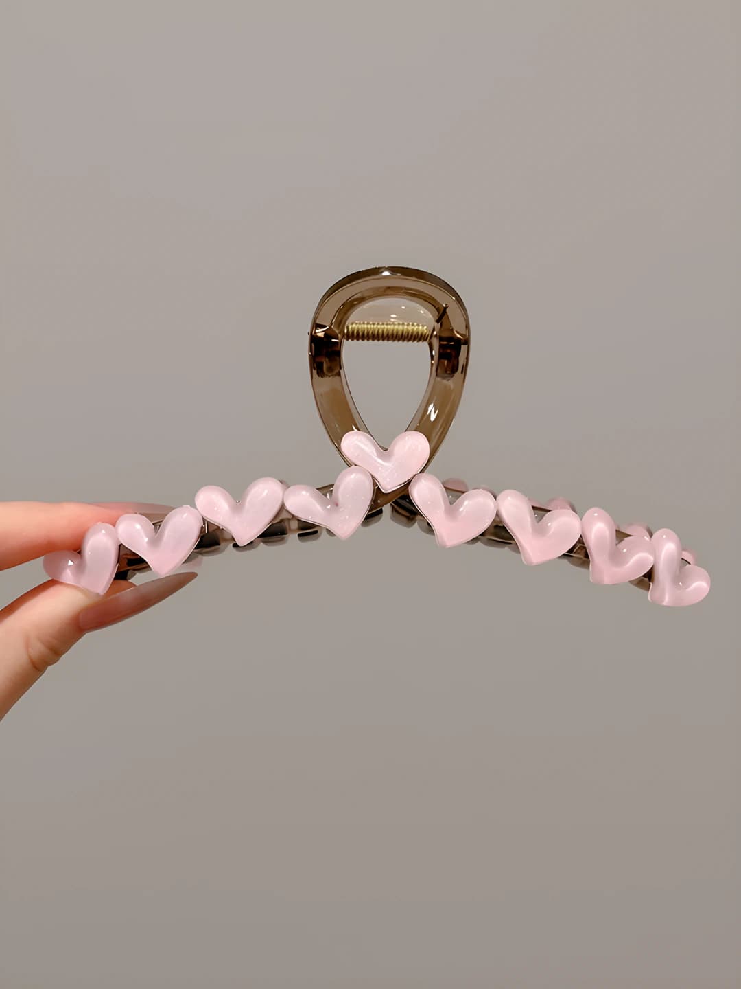 51# Розовое сердце двустороннее 15cm