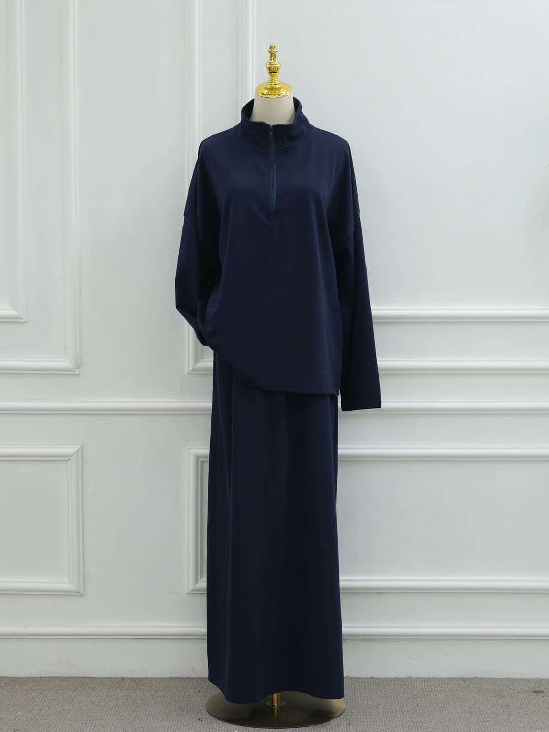 Deep blue suit