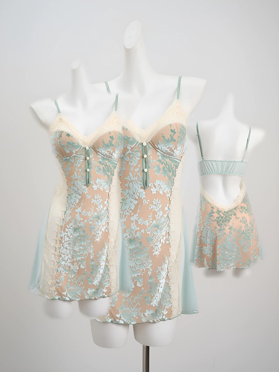 C5928 Green (Pajama Dress)