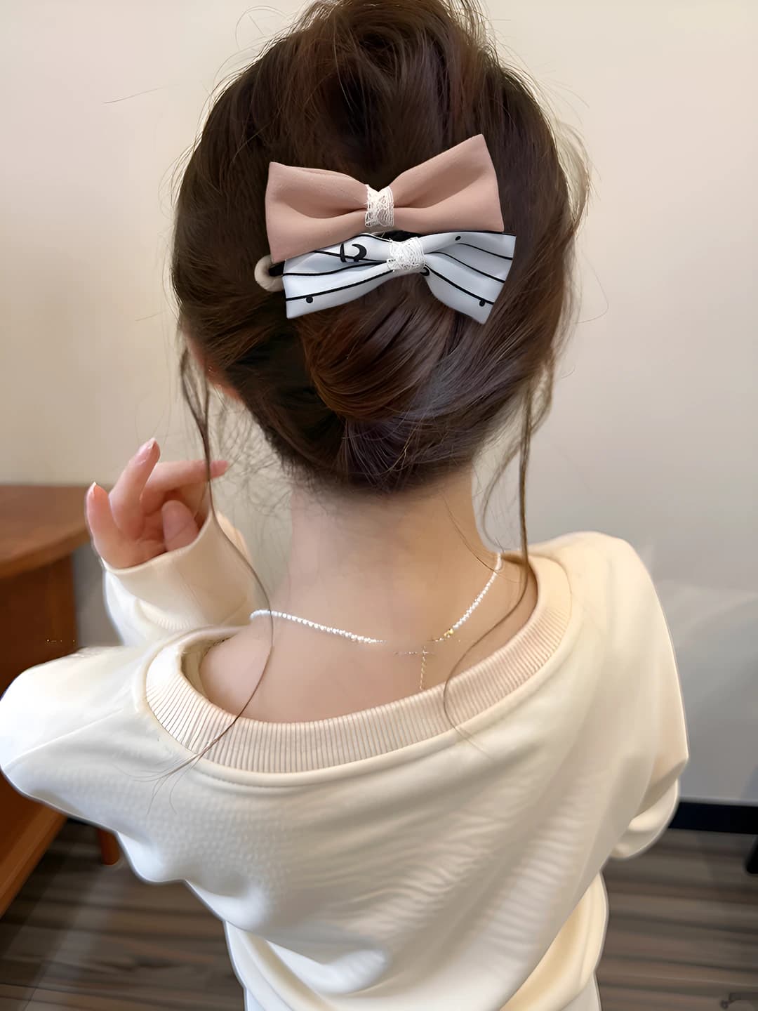 5# O'rik-ko'k yo'l-yo'l ikki bow