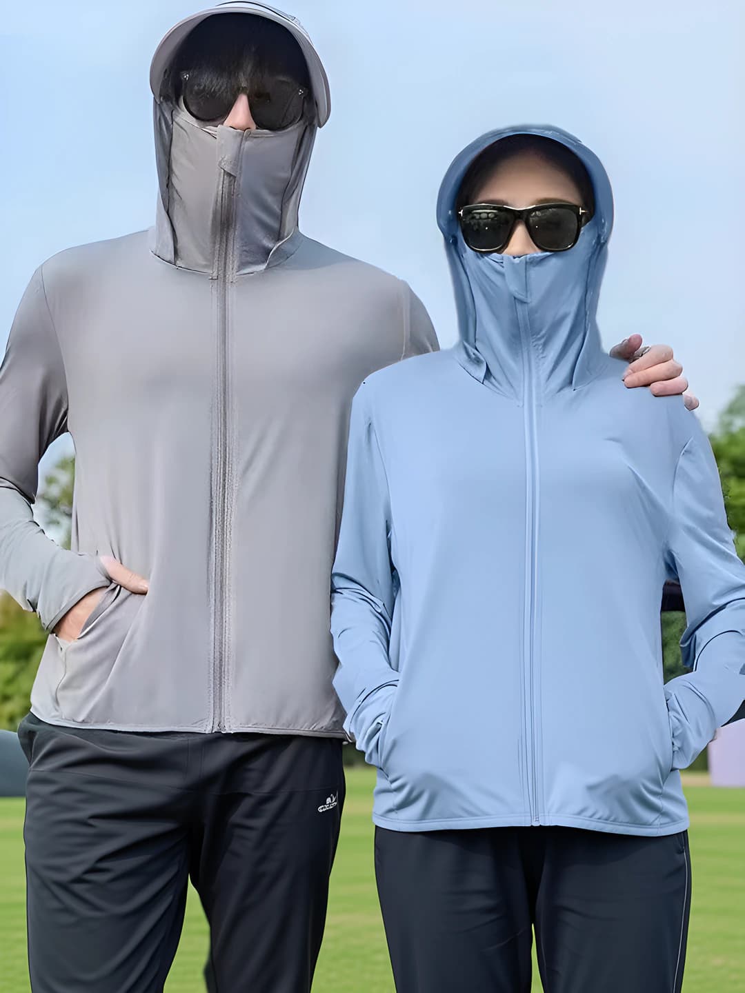Women's sun-protective, breathable, mesh, thin, solid colour, casual, summer, sports, hiking, fishing, running and cycling trench coat
