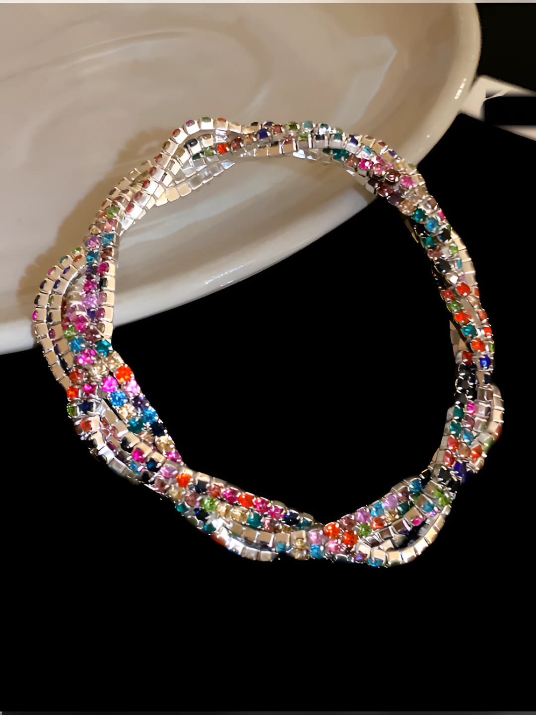 Bracelet - silver - multicolour