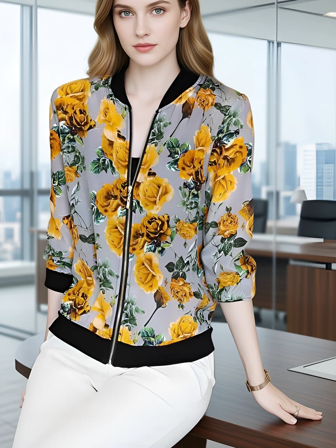 3098 Yellow Floral