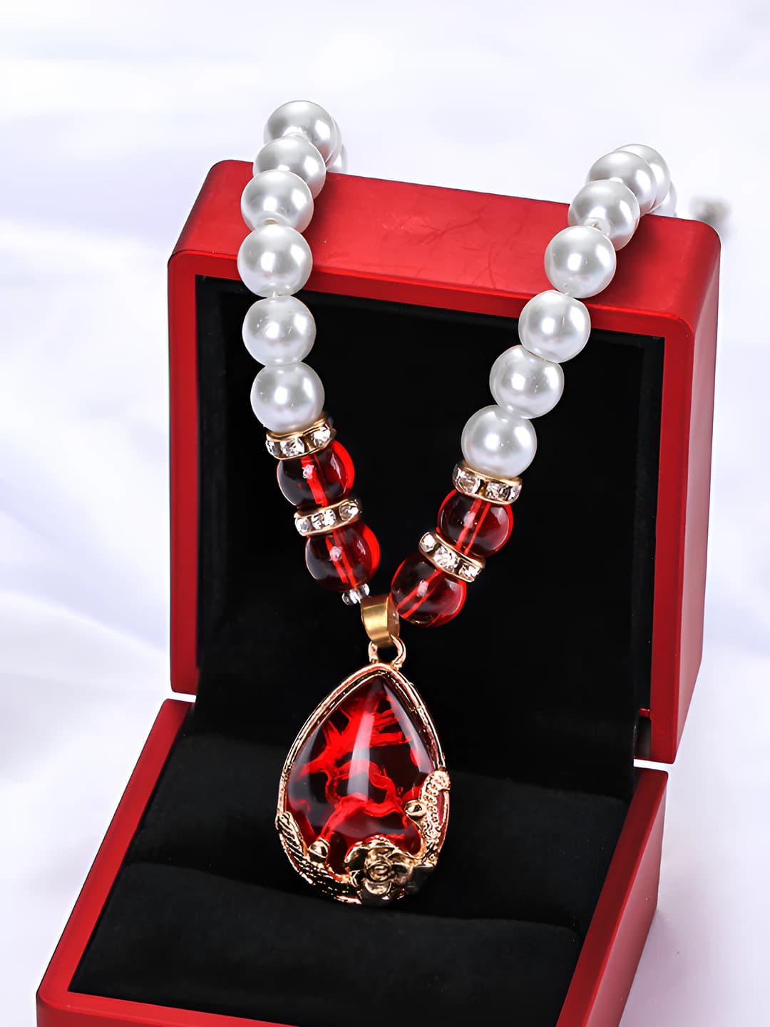 Rose necklace [Red]