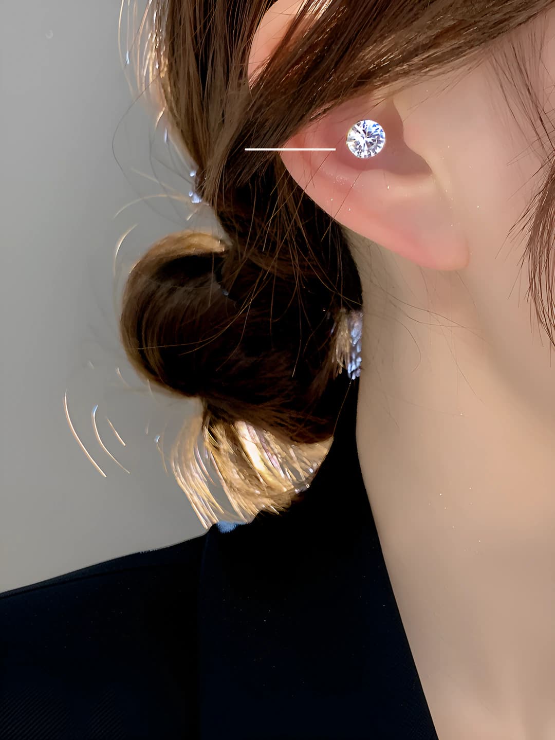 48166# Diamond magnetic stud-6mm (pair)