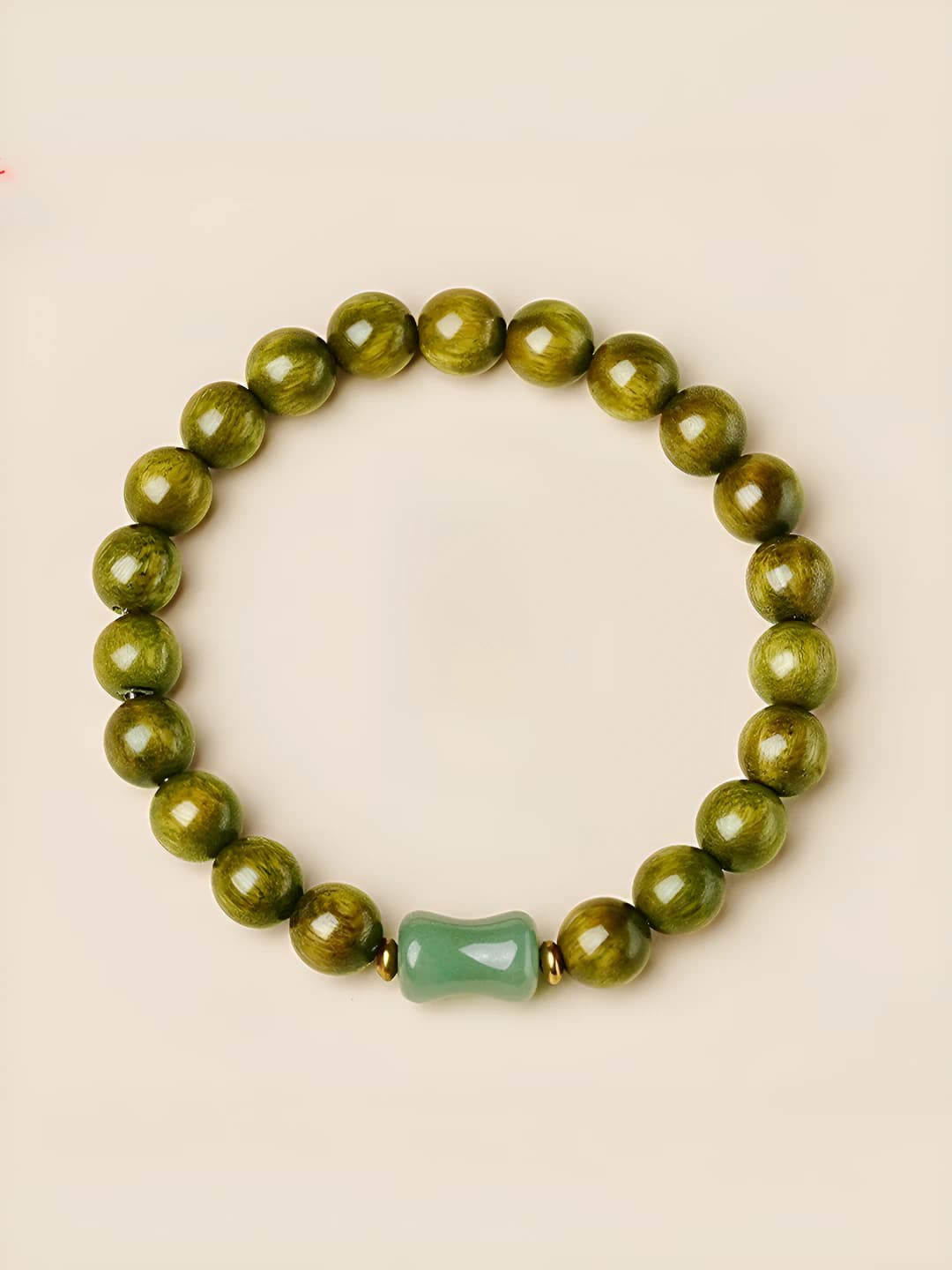 Green sandal, bamboo