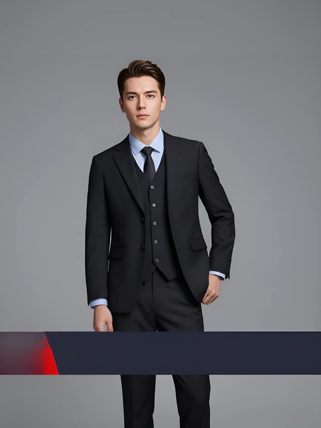 Male - Black Suit Jacket
