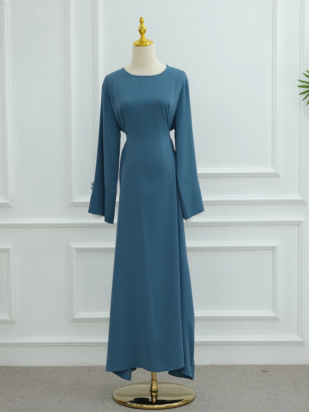 Misty blue dress
