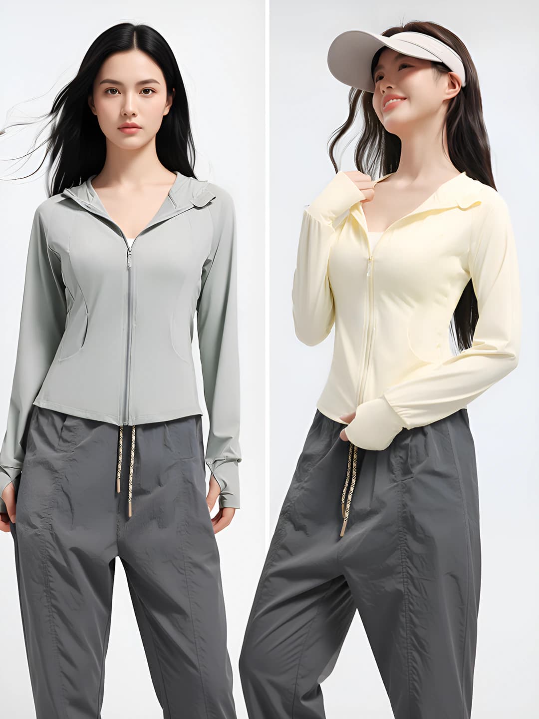 Cloud grey + Goose yellow, 2 pcs