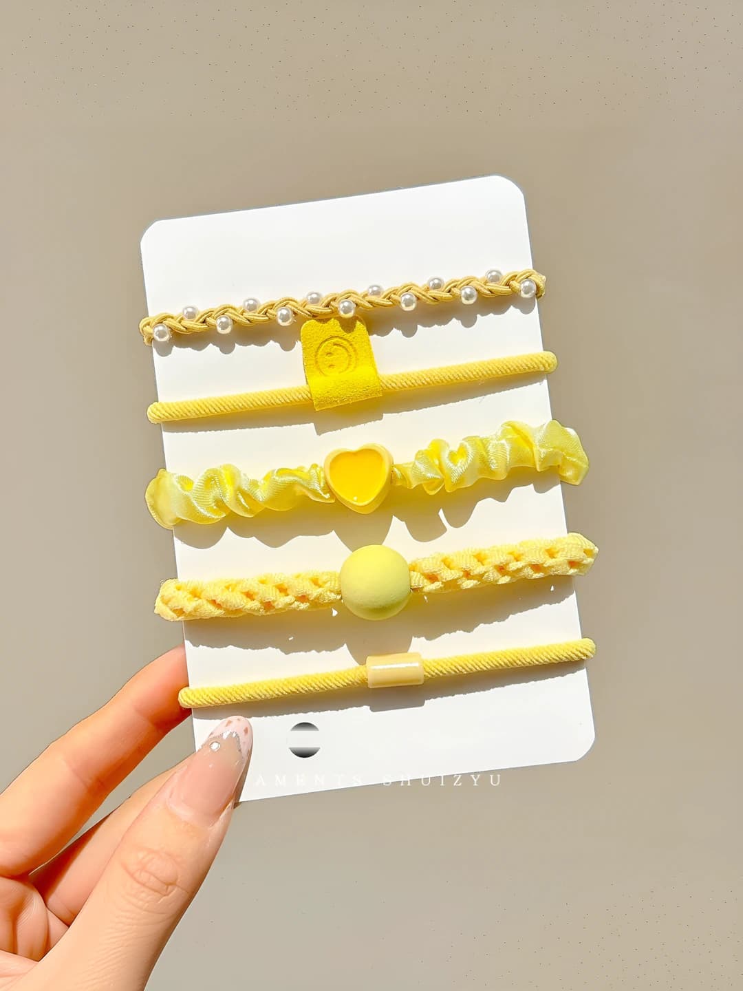1# Yellow 5 pcs set 5.5 cm