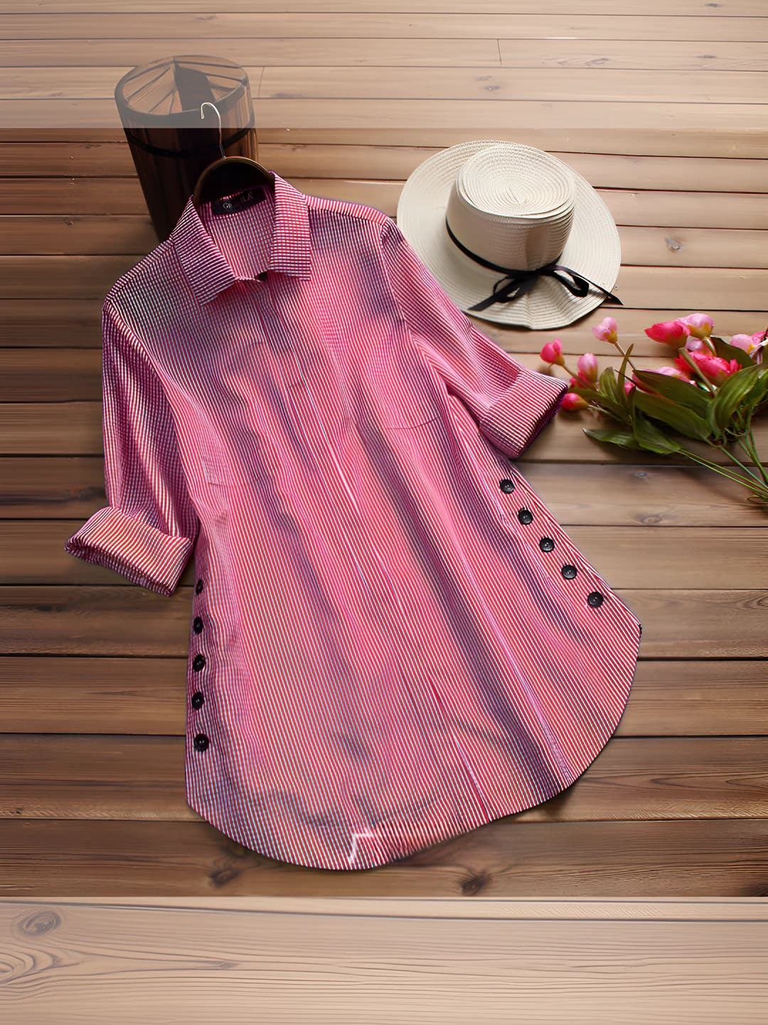 0.5" thin strap, pink, 1 pc