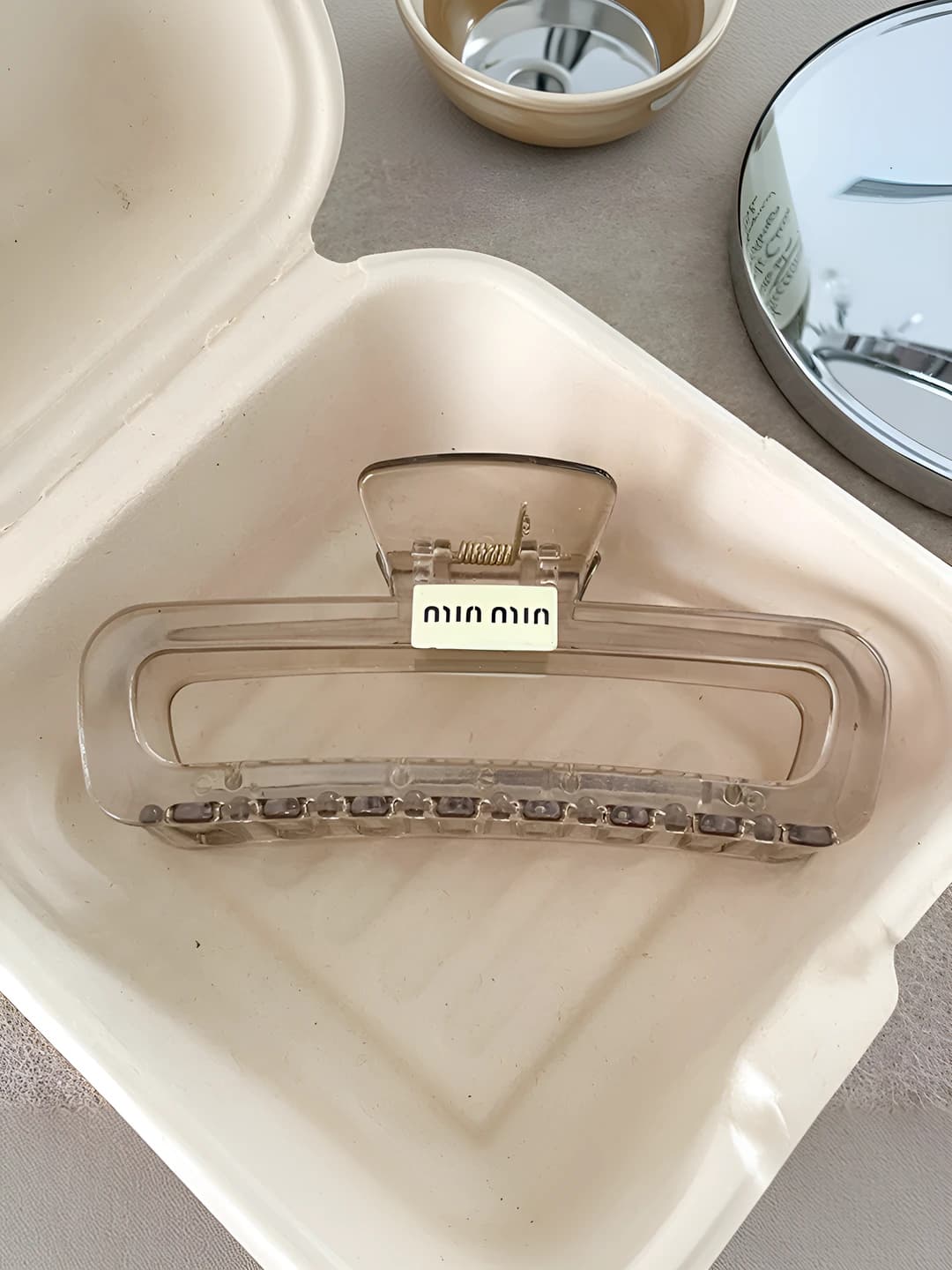 Tea color letters ~13 cm