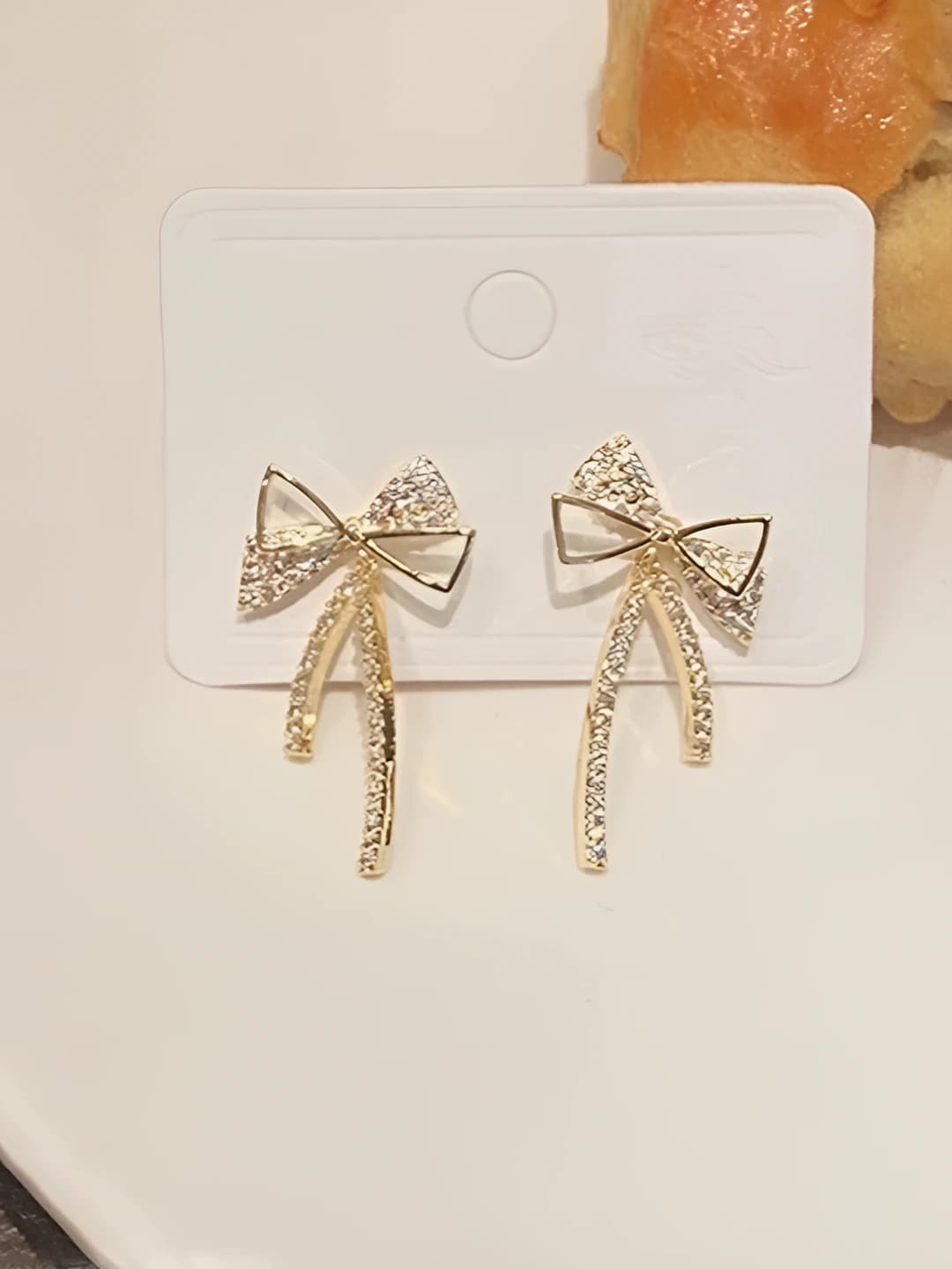 Women's gold light luxury geometric earrings, simple style