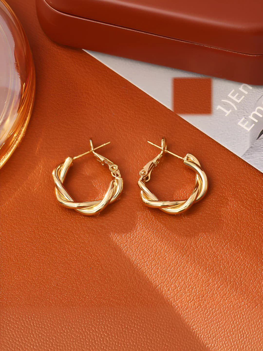 Gold earrings