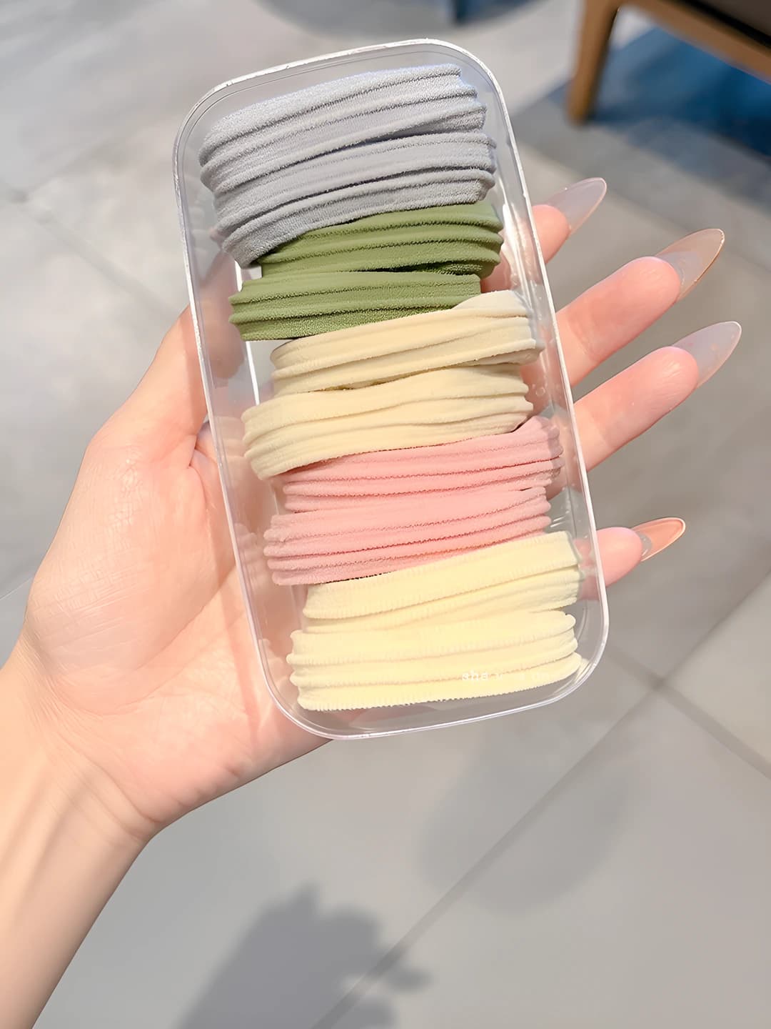 Pastel stripes, 10 pcs, 4.5 cm