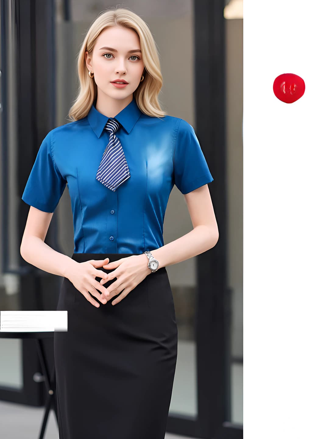 Teal shirt