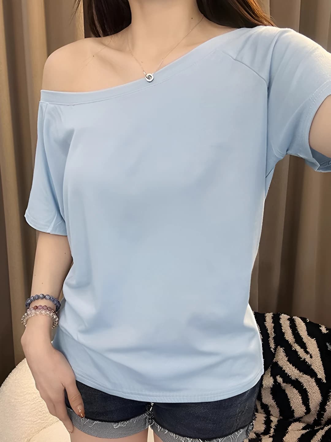 K004 Qisqa yeng Ko'k