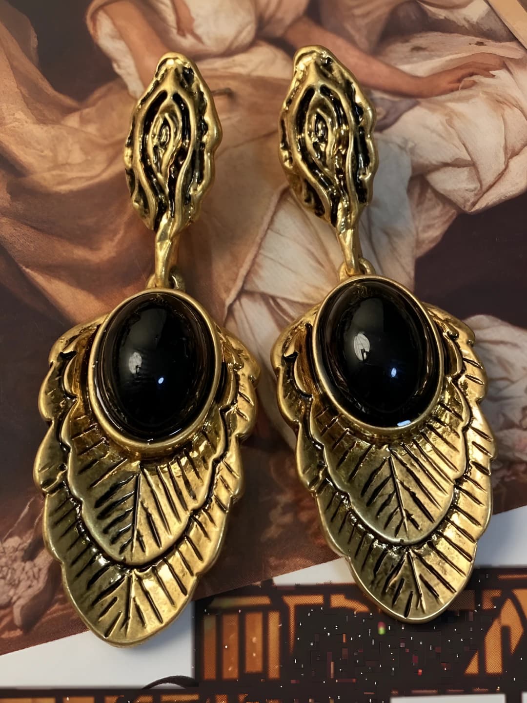 Silver, gold, black