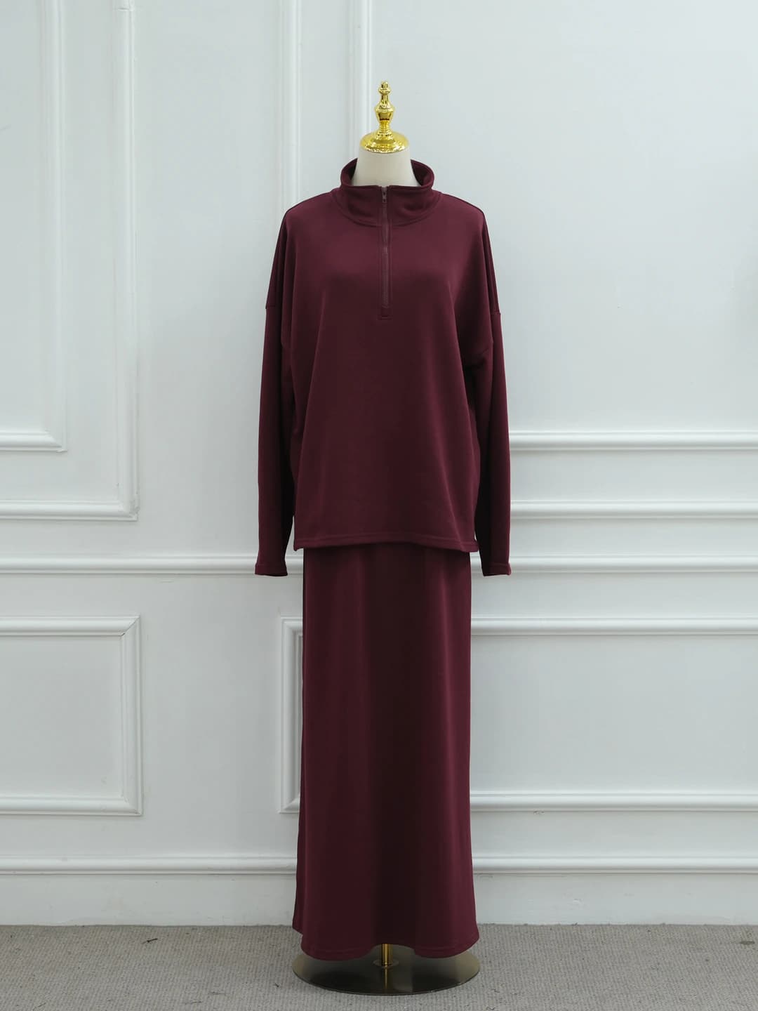 Dark Wine Red Set