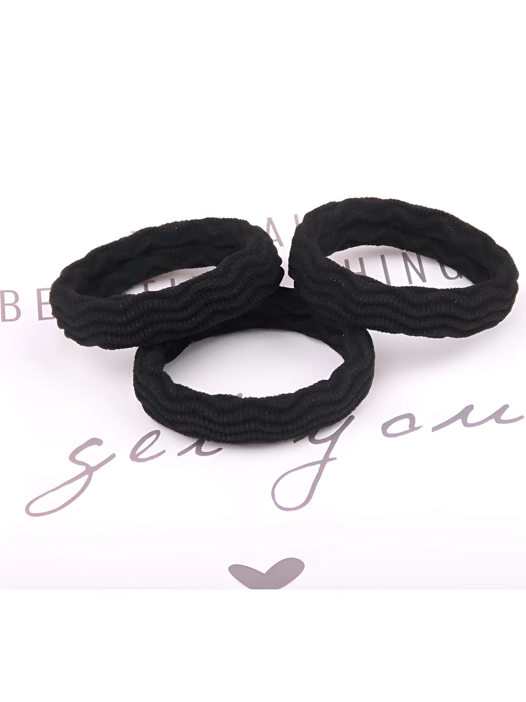 Wavy, black, 10 pcs