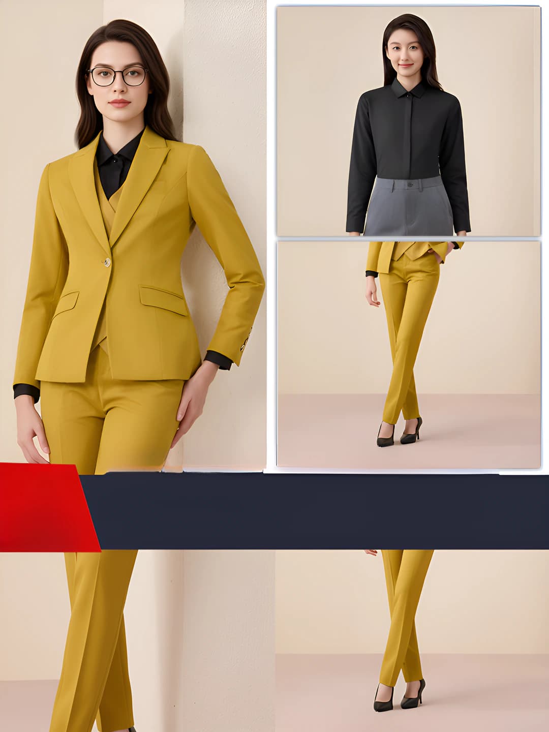 Turmeric suit + shirt + trousers