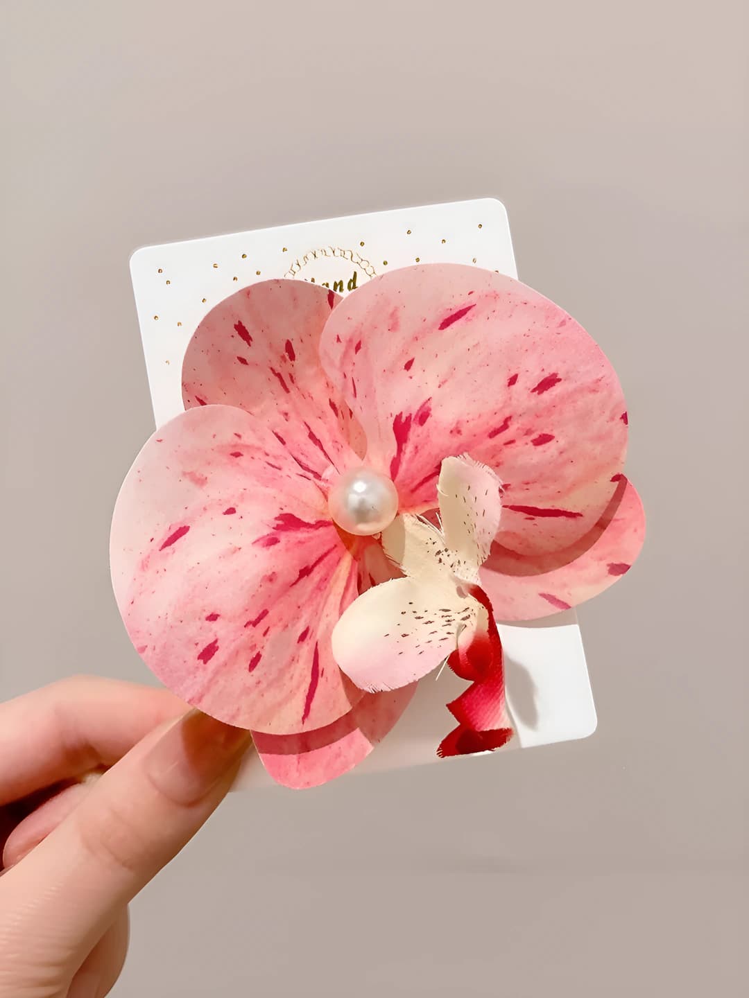 10# Och pushti phalaenopsis o'lik qisqich