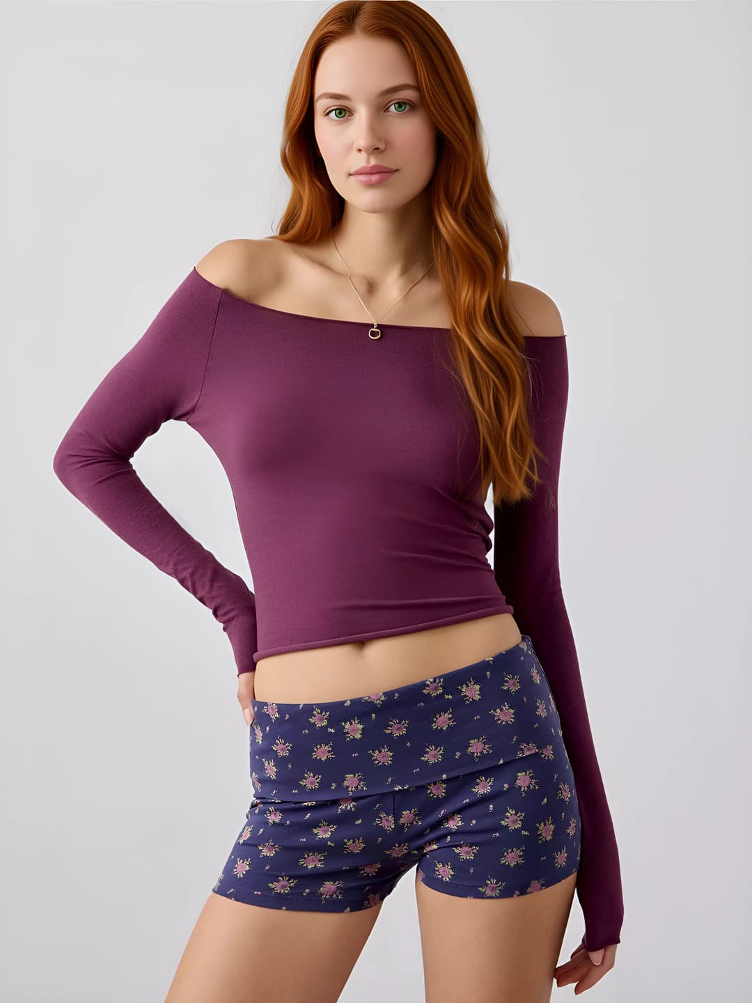 Navy floral